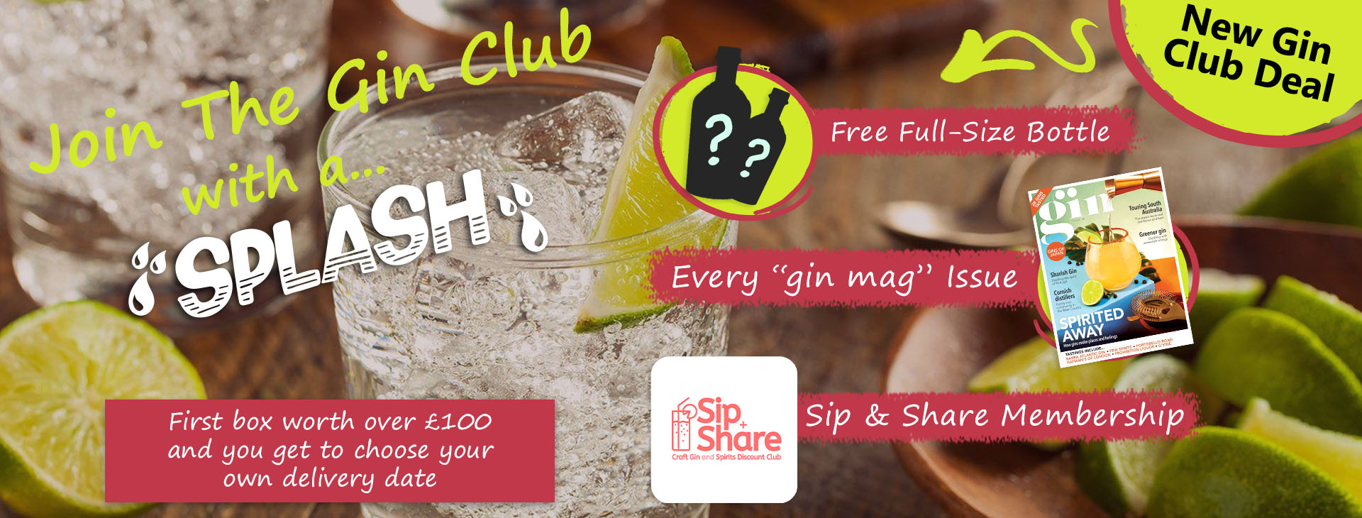 Join the Gin Club with a Splash today
