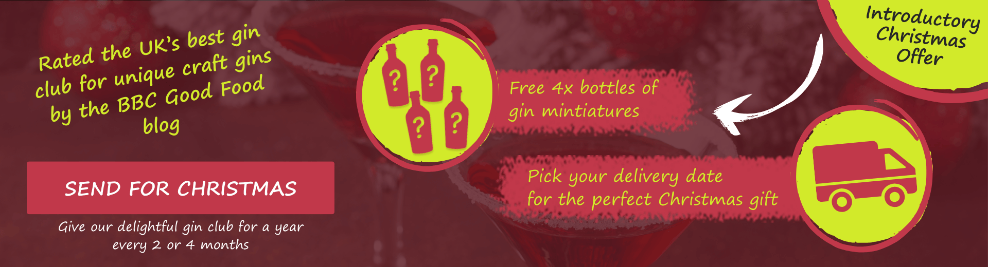 Send a Year of Gin this Christmas