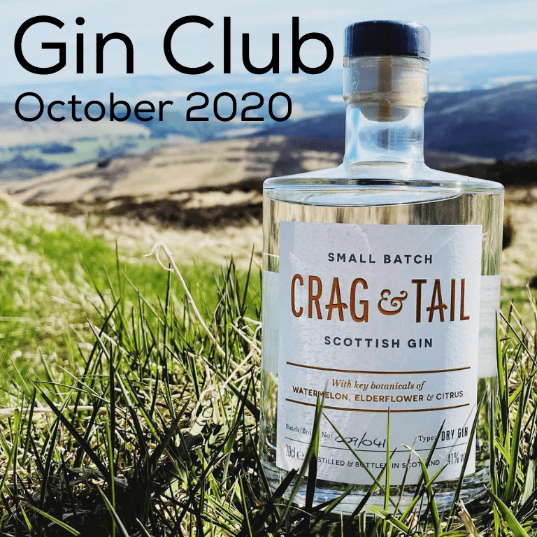 Gin for October 2020 - Crag & Tail Small Batch Scottish Gin