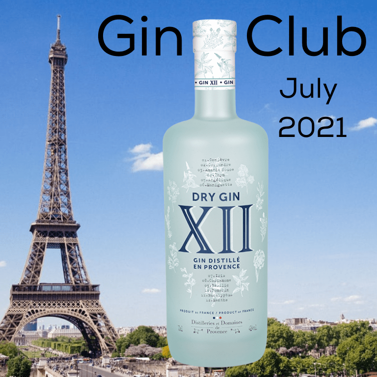 Gin for July 2021 - Dry Gin XII Gin Distille en Provence