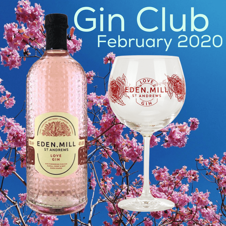 Gin for February 2020 - Eden Mill Love Gin and Glass Set (Limited Edition)