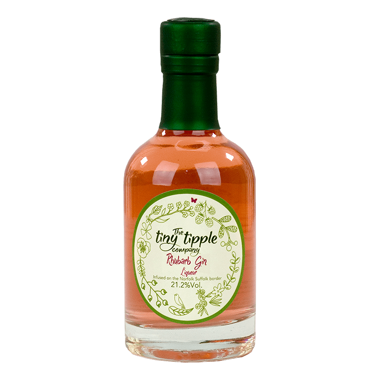The Tiny Tipple Company Rhubarb Gin Liqueur Gin