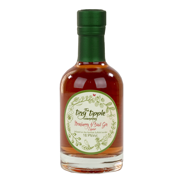 The Tiny Tipple Company Strawberry & Basil Gin Liqueur