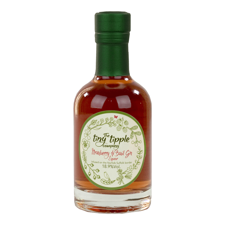 The Tiny Tipple Company Strawberry & Basil Gin Liqueur Gin