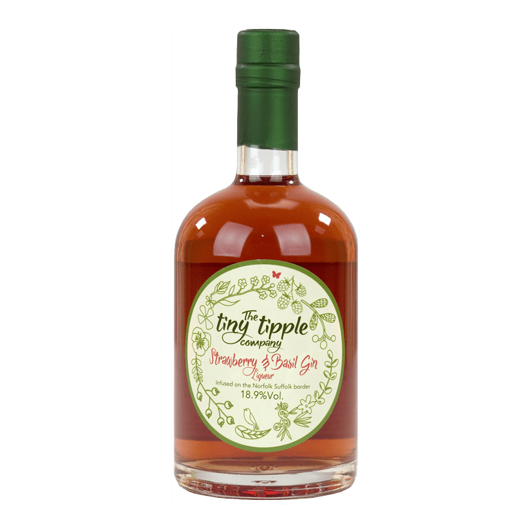 The Tiny Tipple Company Strawberry & Basil Gin Liqueur